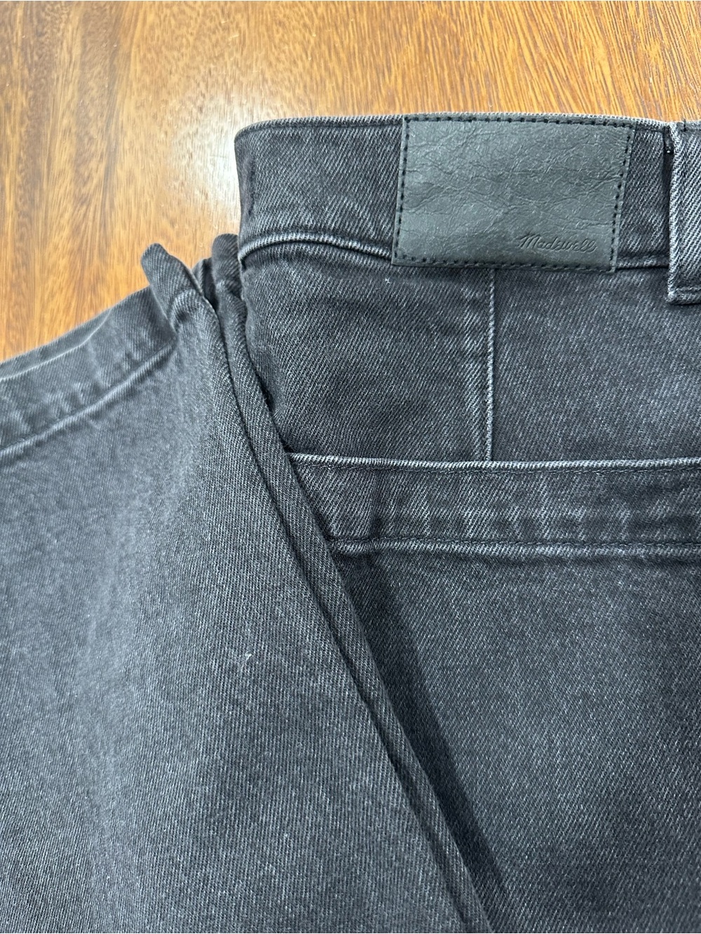 Madewell ‘90s Straight Black Denim Jeans Utility Gardener Women’s Sz 28 x 30